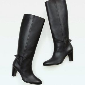 NEW Alexandre Birman Rachel 80 Leather Boots, Black, EU 39